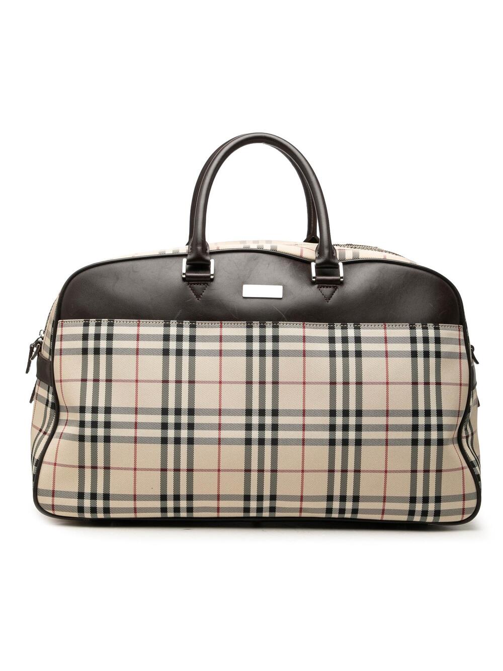 Burberry House Check Canvas Boston Bag #366178B44B